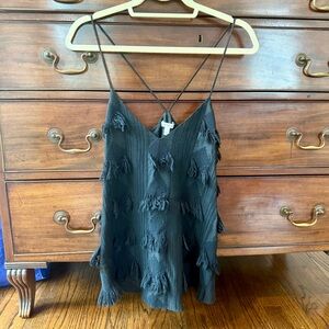 Derek Lam 10 Crosby Tassel Fringe Top